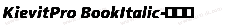 KievitPro BookItalic字体转换